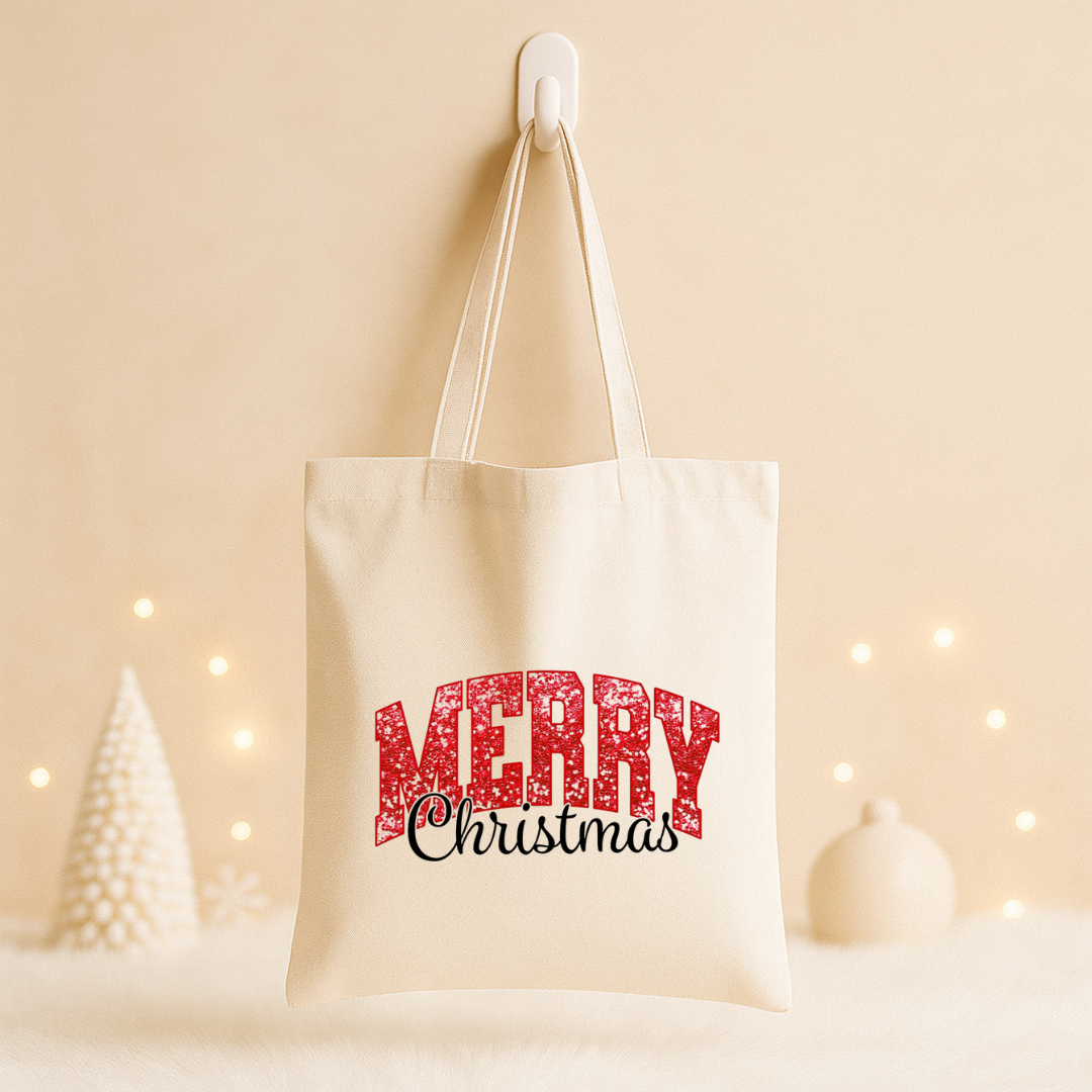 Tote bag Noël "Merry Christmas"