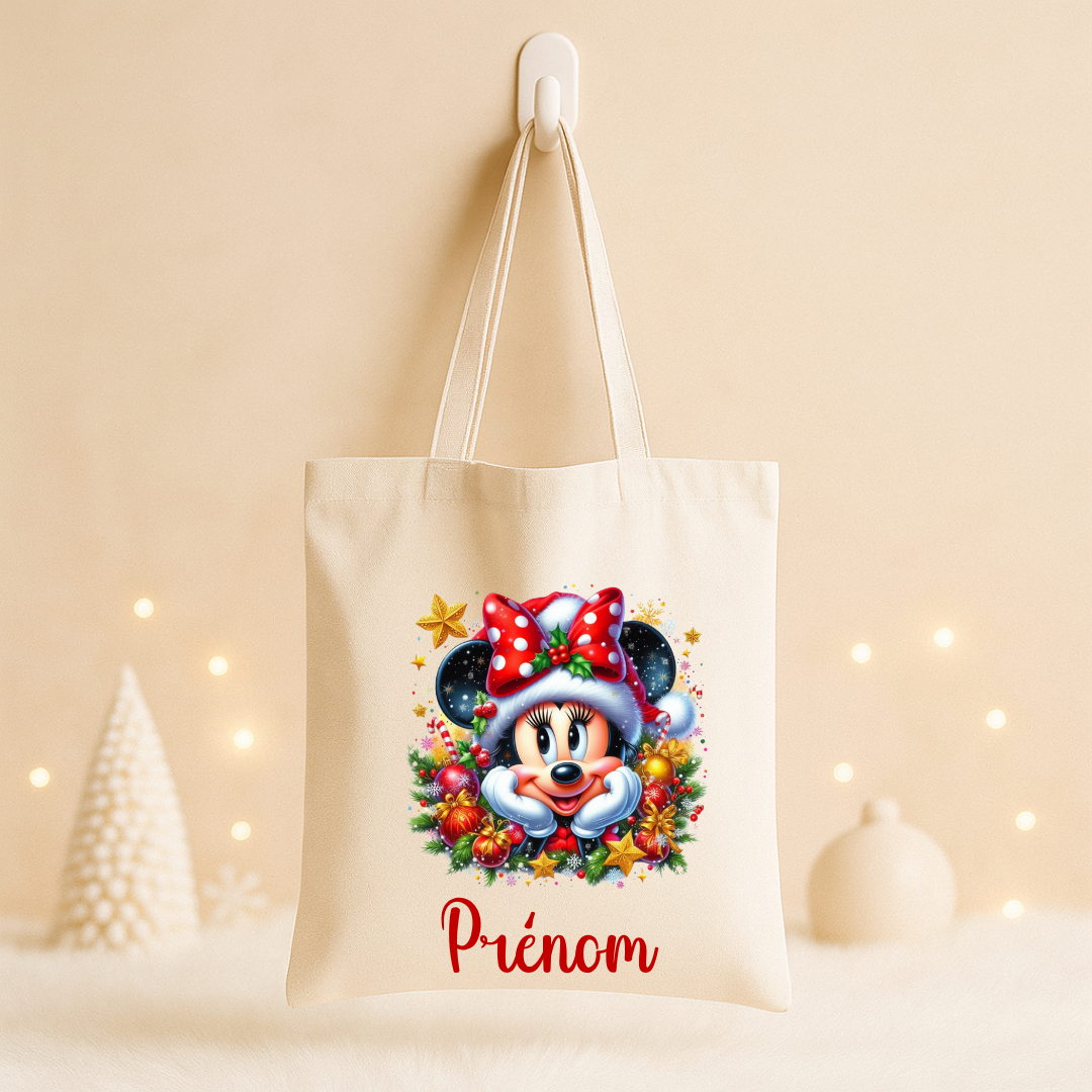 Tote bag Noël Prénom