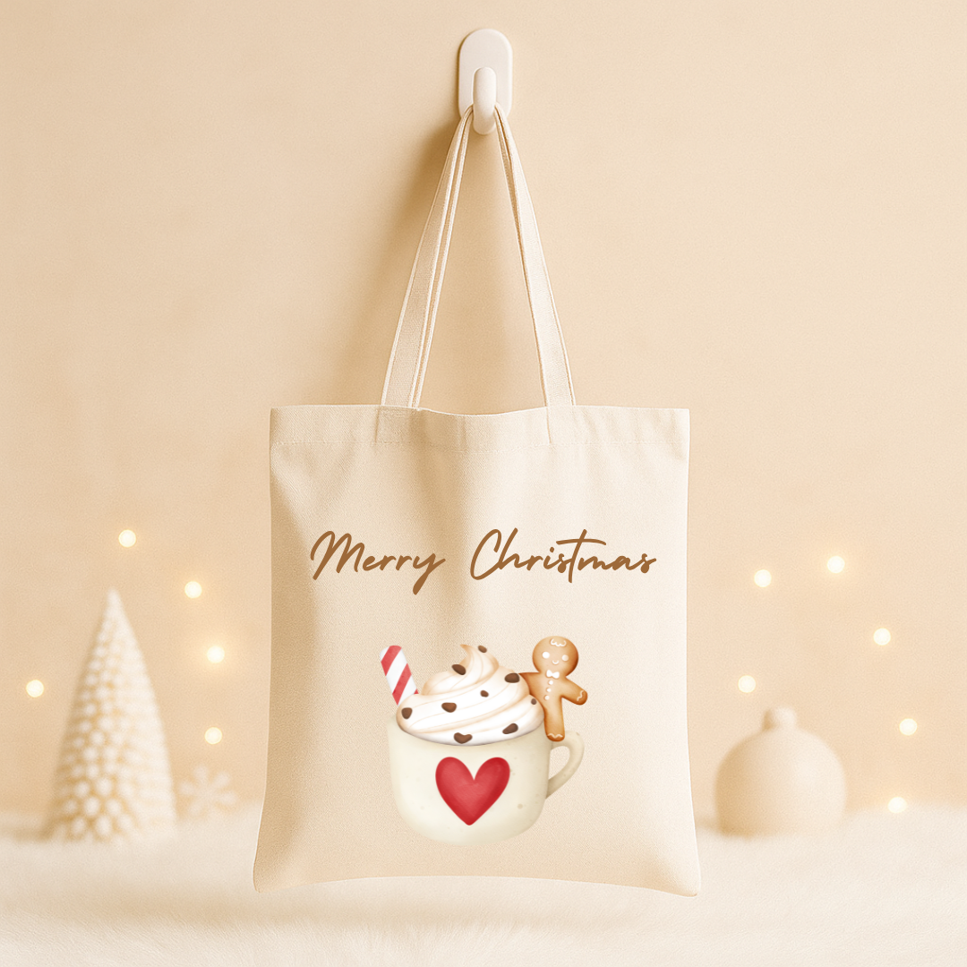 Tote bag Noël - "Merry Christmas"