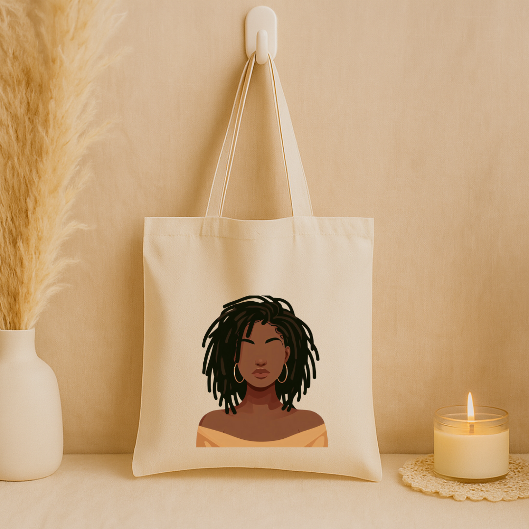 Tote bag "Woman hair locks"