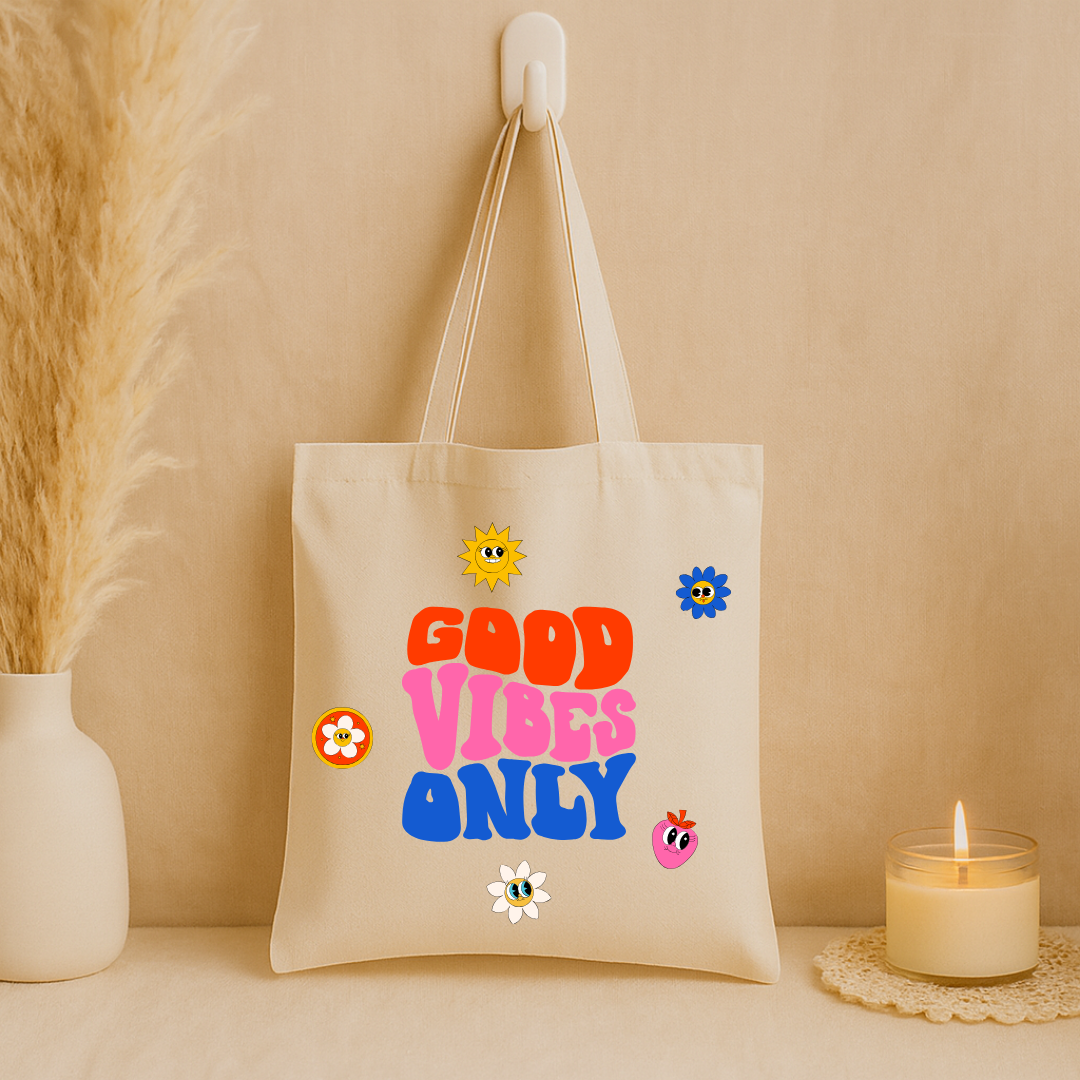 Tote bag "Good vibes only"