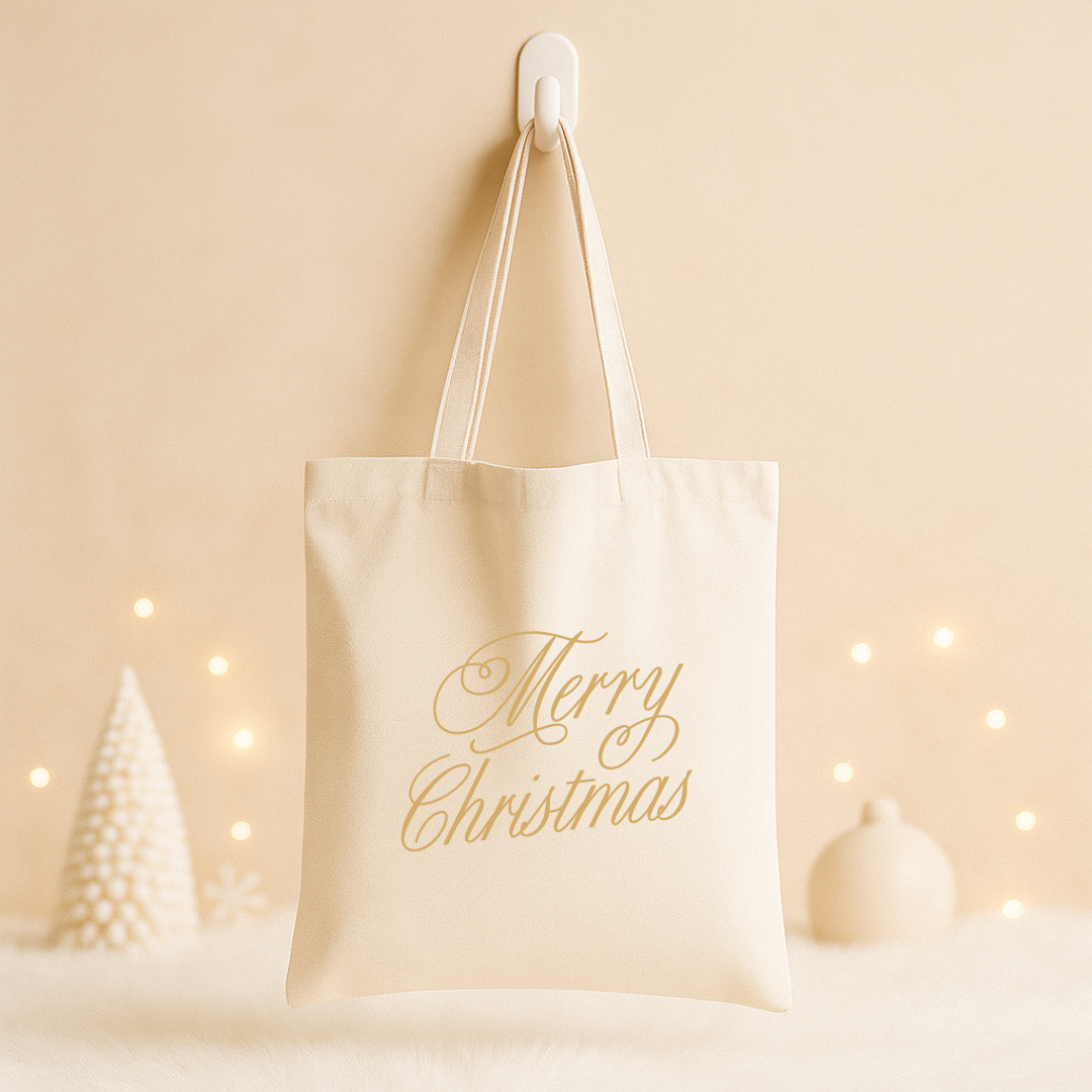 Tote bag Noël - "Merry Christmas"