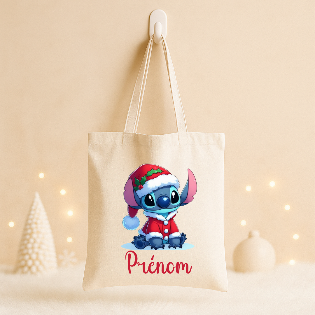 Tote bag Noël Prénom