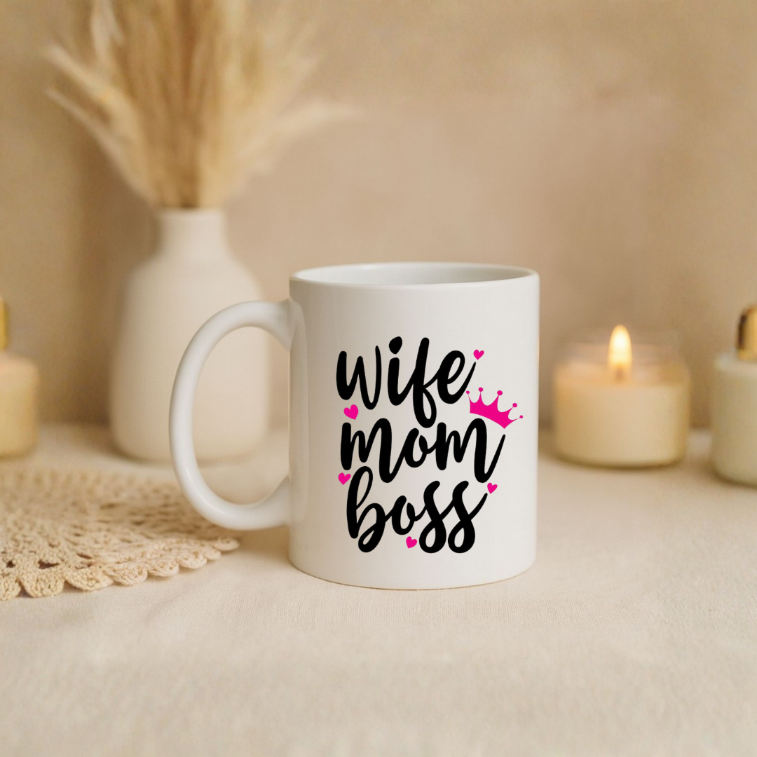 Mug "Wife Mom Boss"
