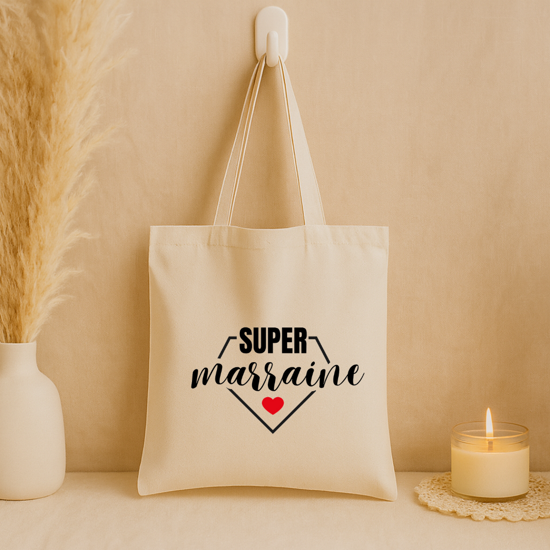 Tote bag "Super Marraine"