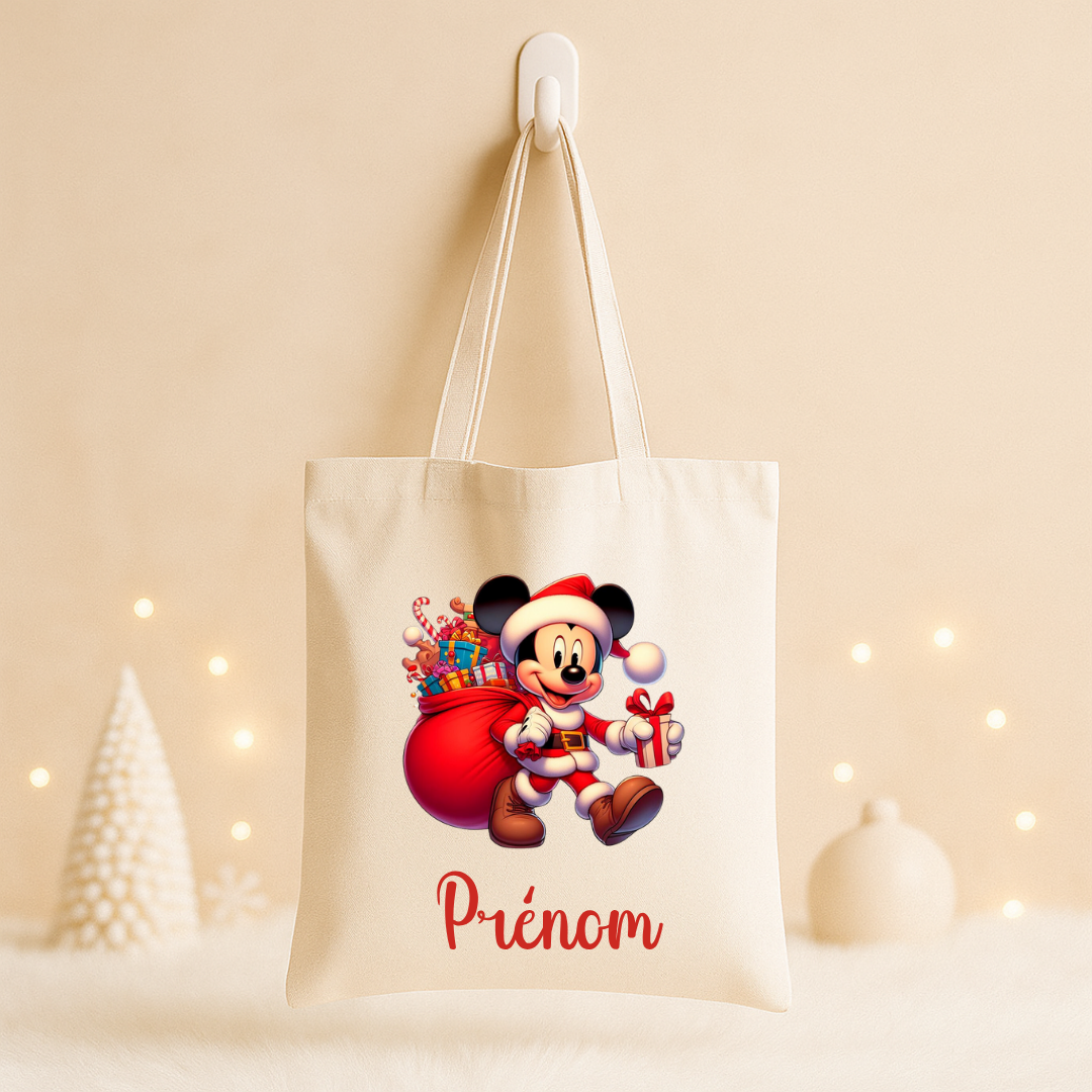 Tote bag Noël Prénom