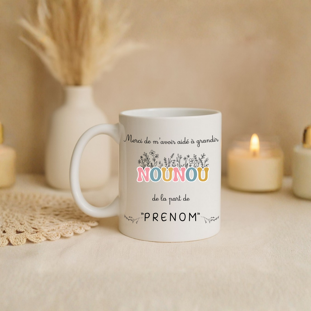 Mug "Merci de m’avoir aidé à grandir"