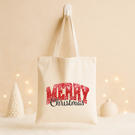 Tote bag Noël "Merry Christmas"