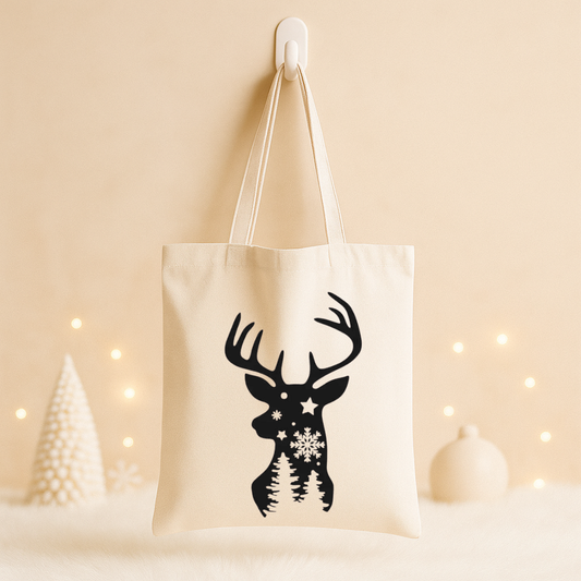 Tote bag Noël - Cerf