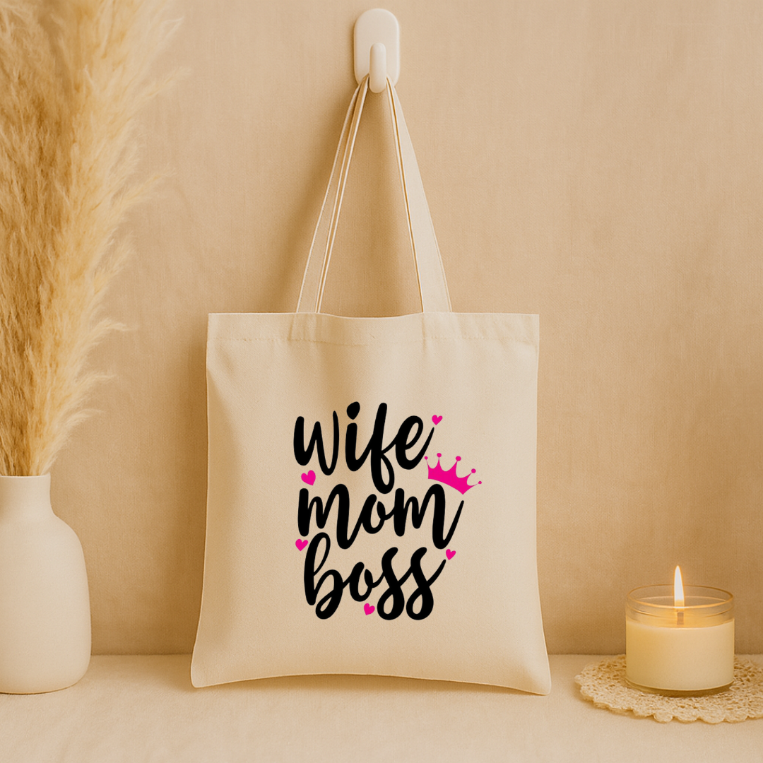 Tote bag "Wife mon boss"