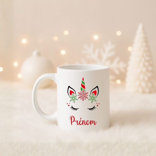 Mug Noël - Licorne