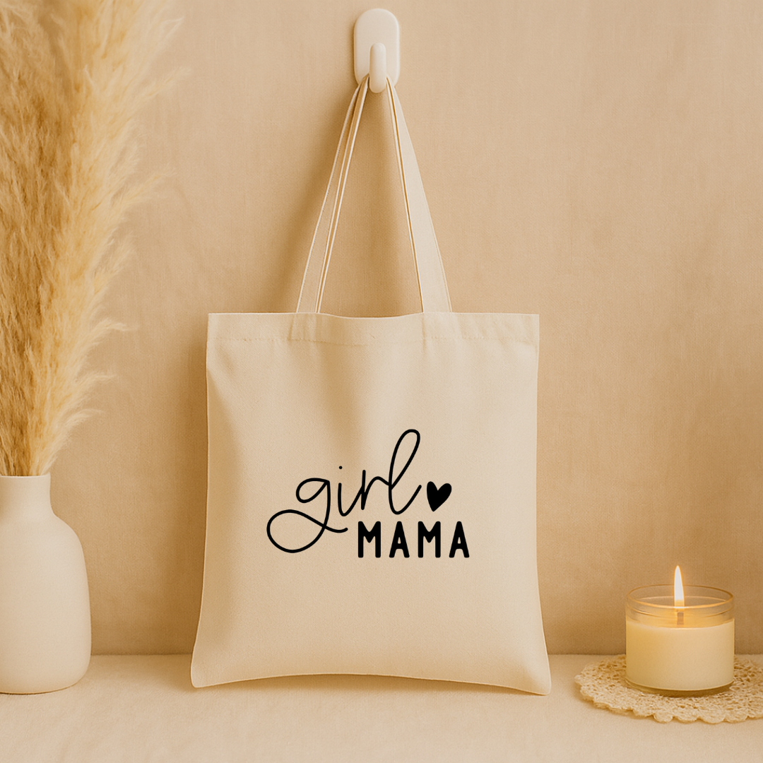 Tote bag girl mama