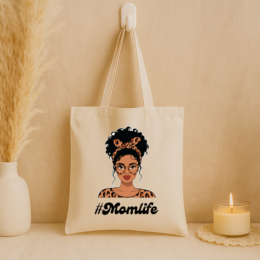 Tote bag "#Momlife"