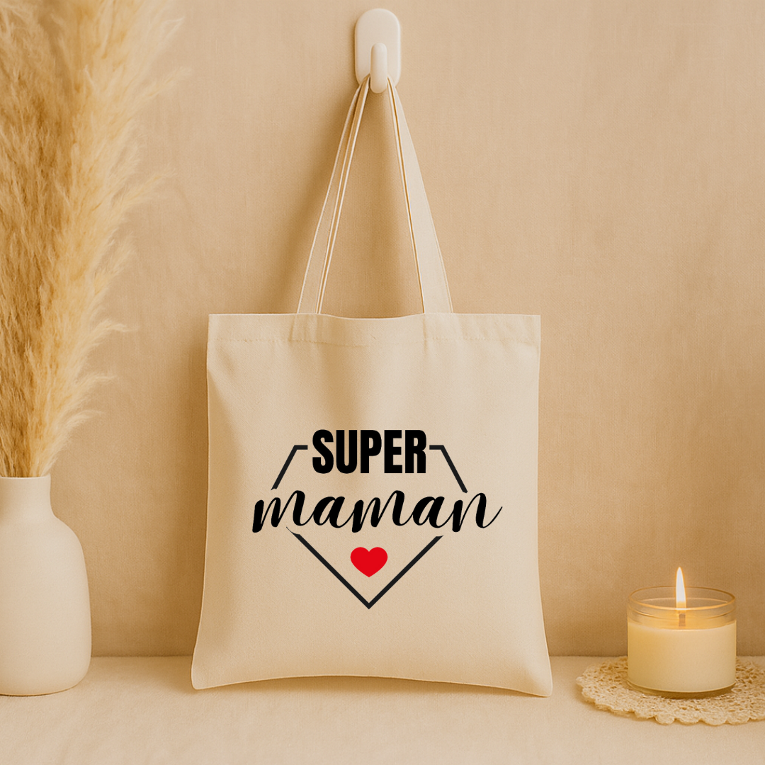 Tote bag "super maman"