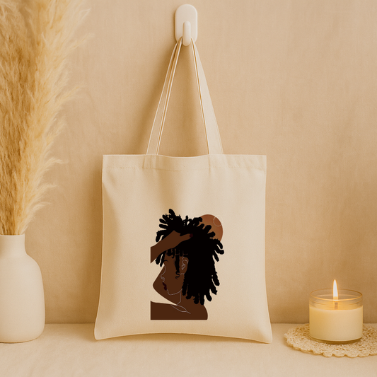 Tote bag "Woman hair locks"