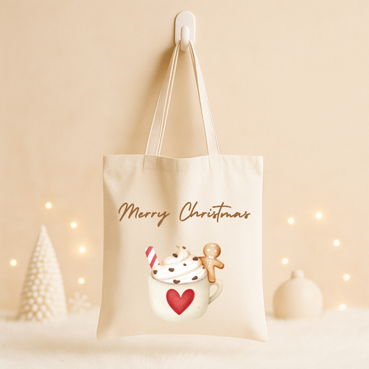 Tote bag Noël - "Merry Christmas"