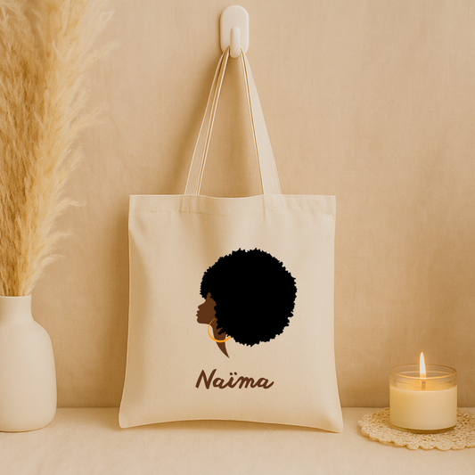 Tote bag "Afro woman"