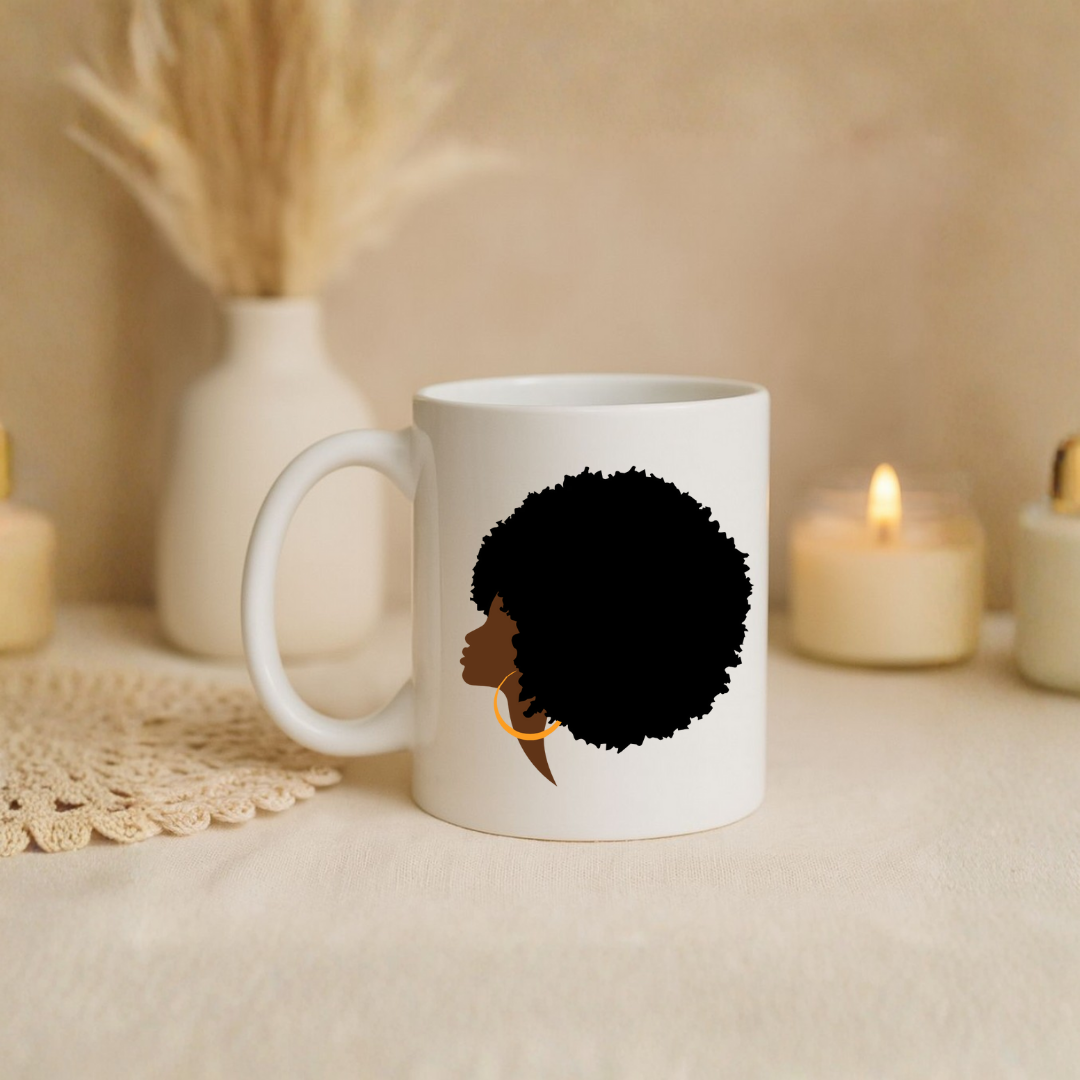 Mug Prénom "Afro Woman"