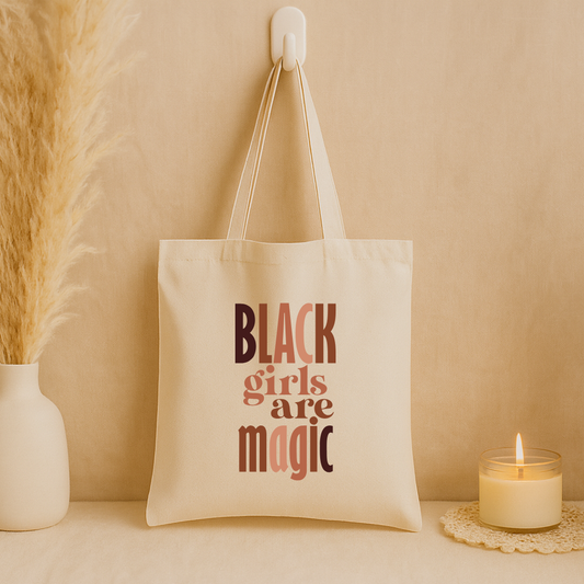 Tote bag "Black girls are magic"
