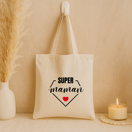 Tote bag "Super Maman"