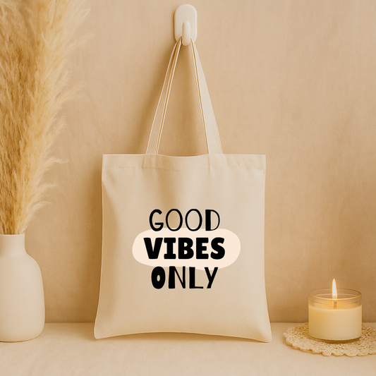 Tote bag "Good vibes only"