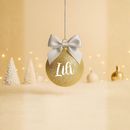 Boule Noël Doré - Prénom