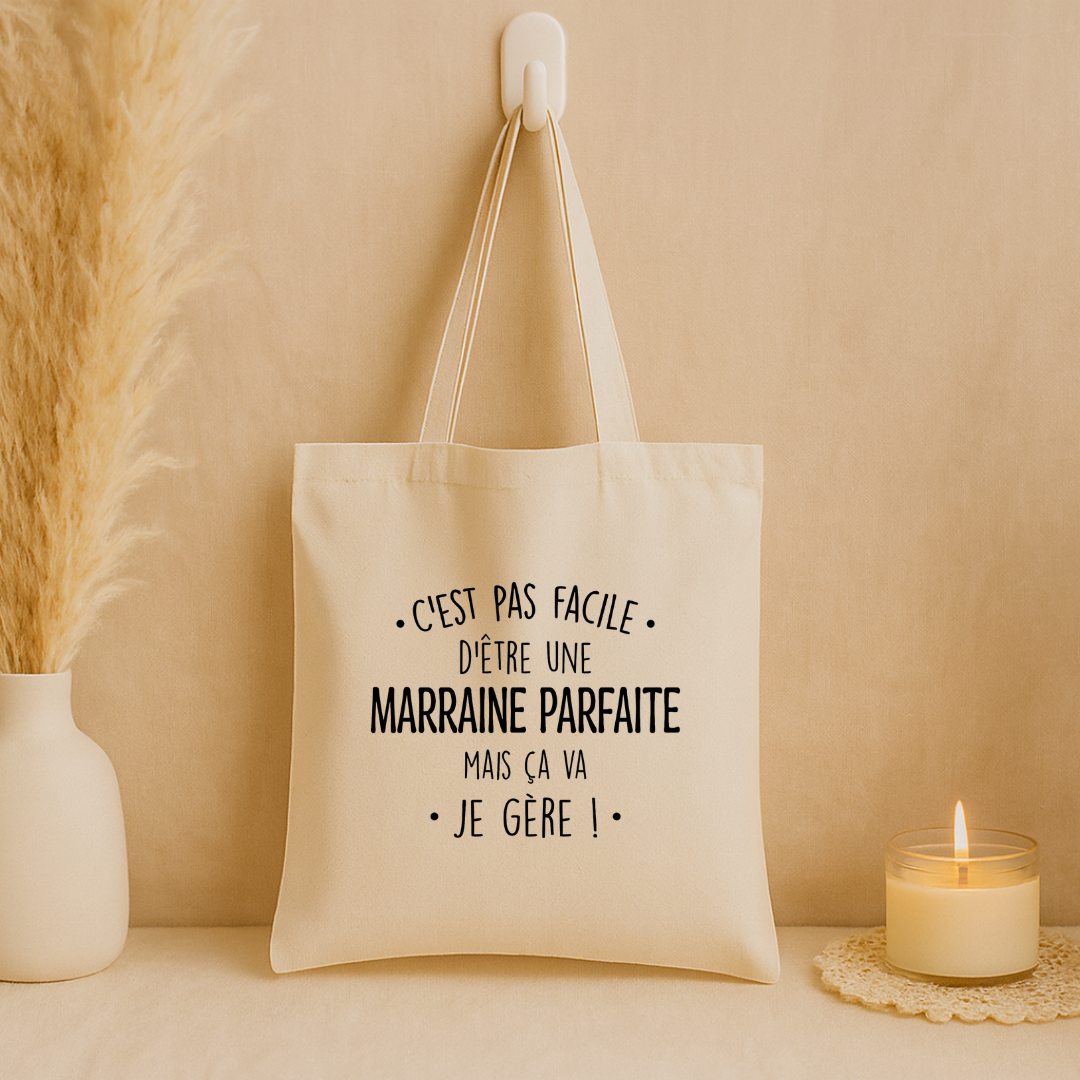 Tote bag "C'est pas facile d'être..."