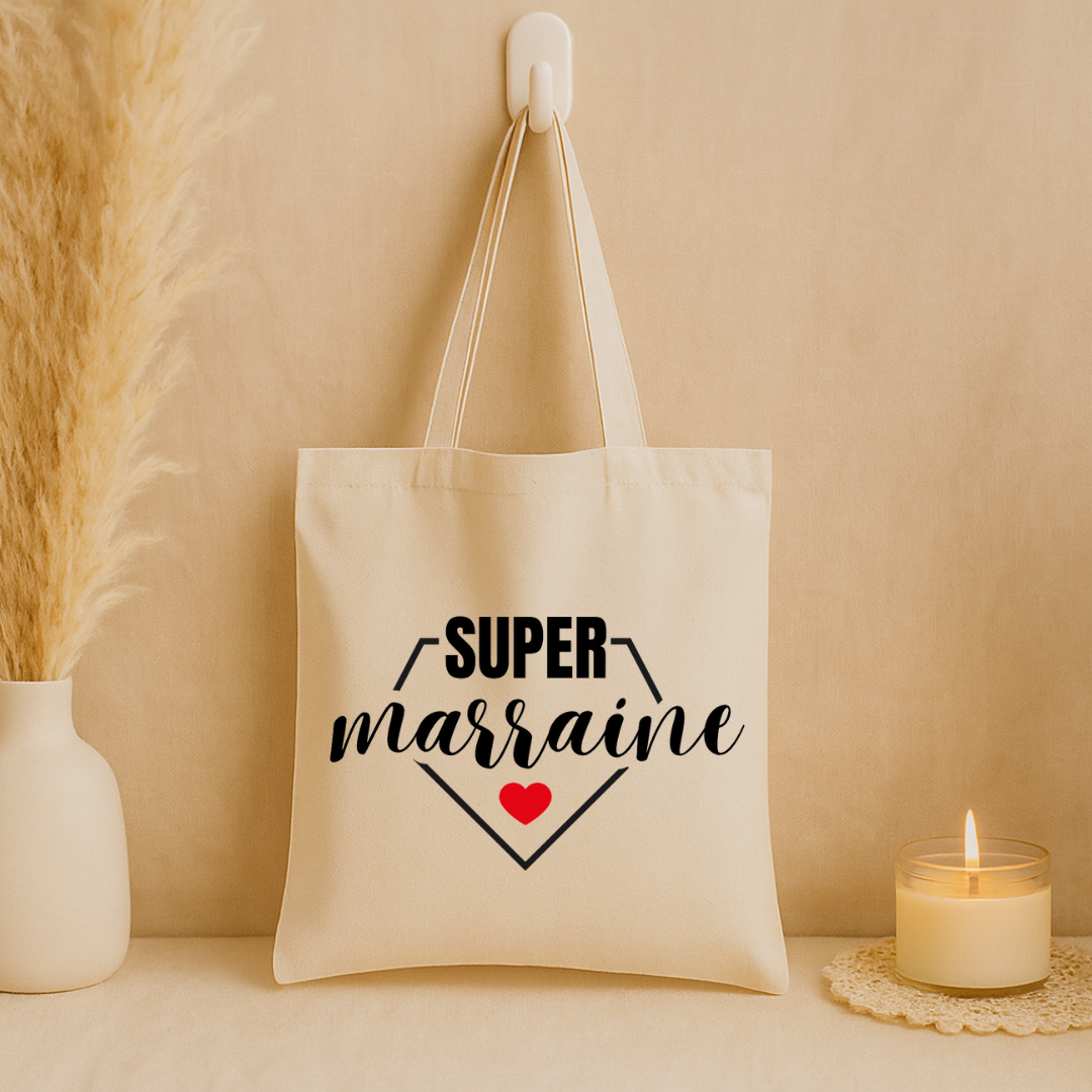 Tote bag "Super Marraine"