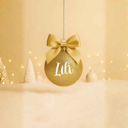Boule Noël Doré - Prénom