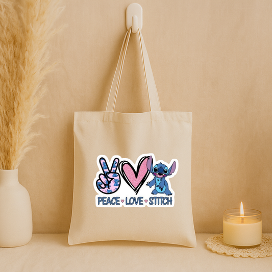 Tote bag "Peace Love..."