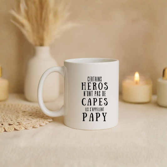 Mug "Papy heros"