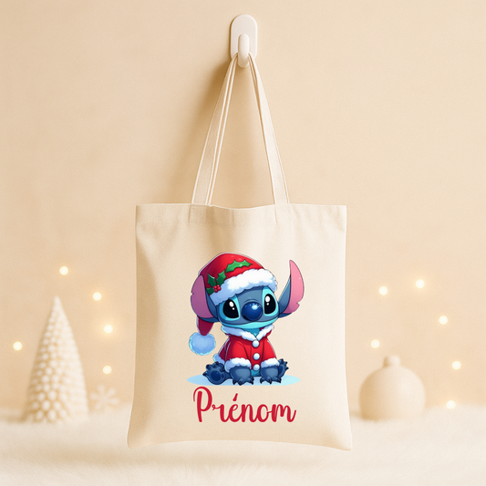 Tote bag Noël Prénom