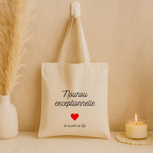 Tote bag "Nounou Exceptionnelle"