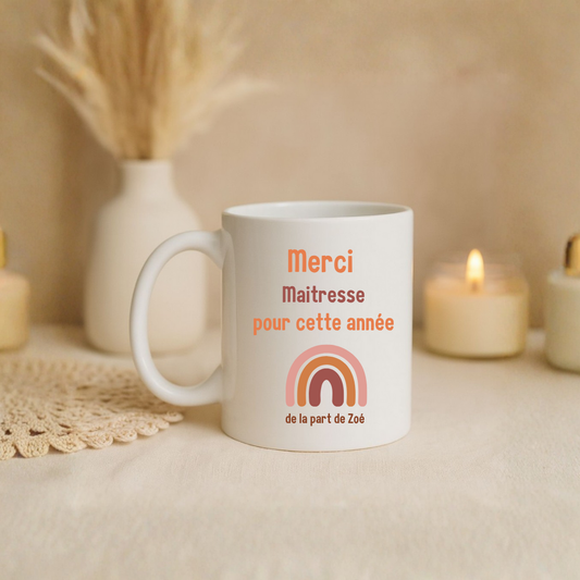 Mug "Merci maitresse..."