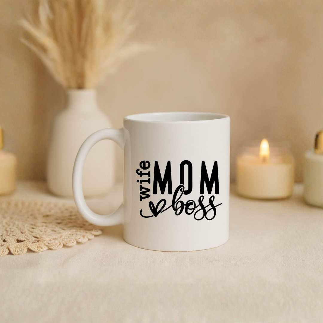 Mug "Wife Mom Boss"