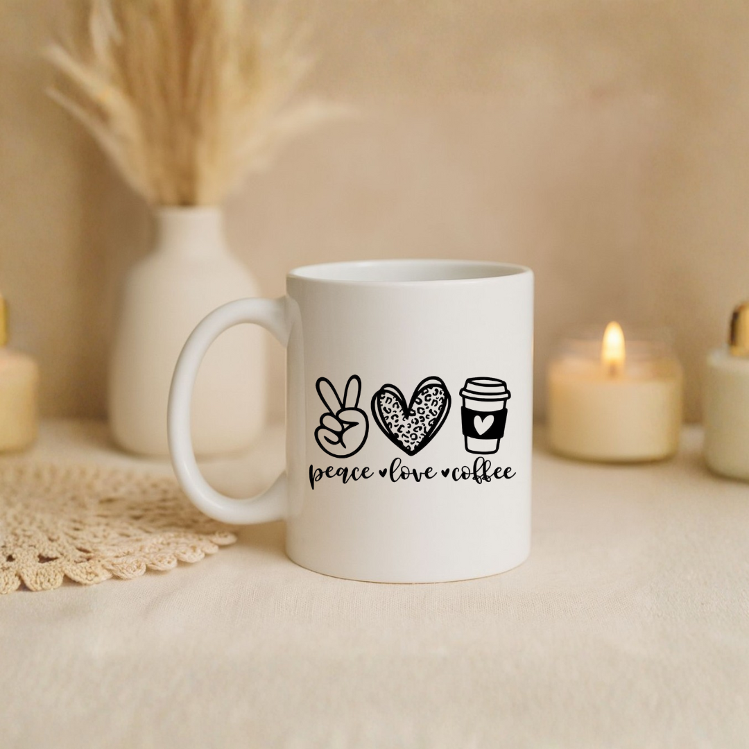 Mug "Peace Love Coffee"