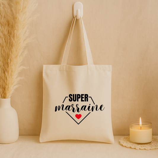 Tote bag "Super Marraine"