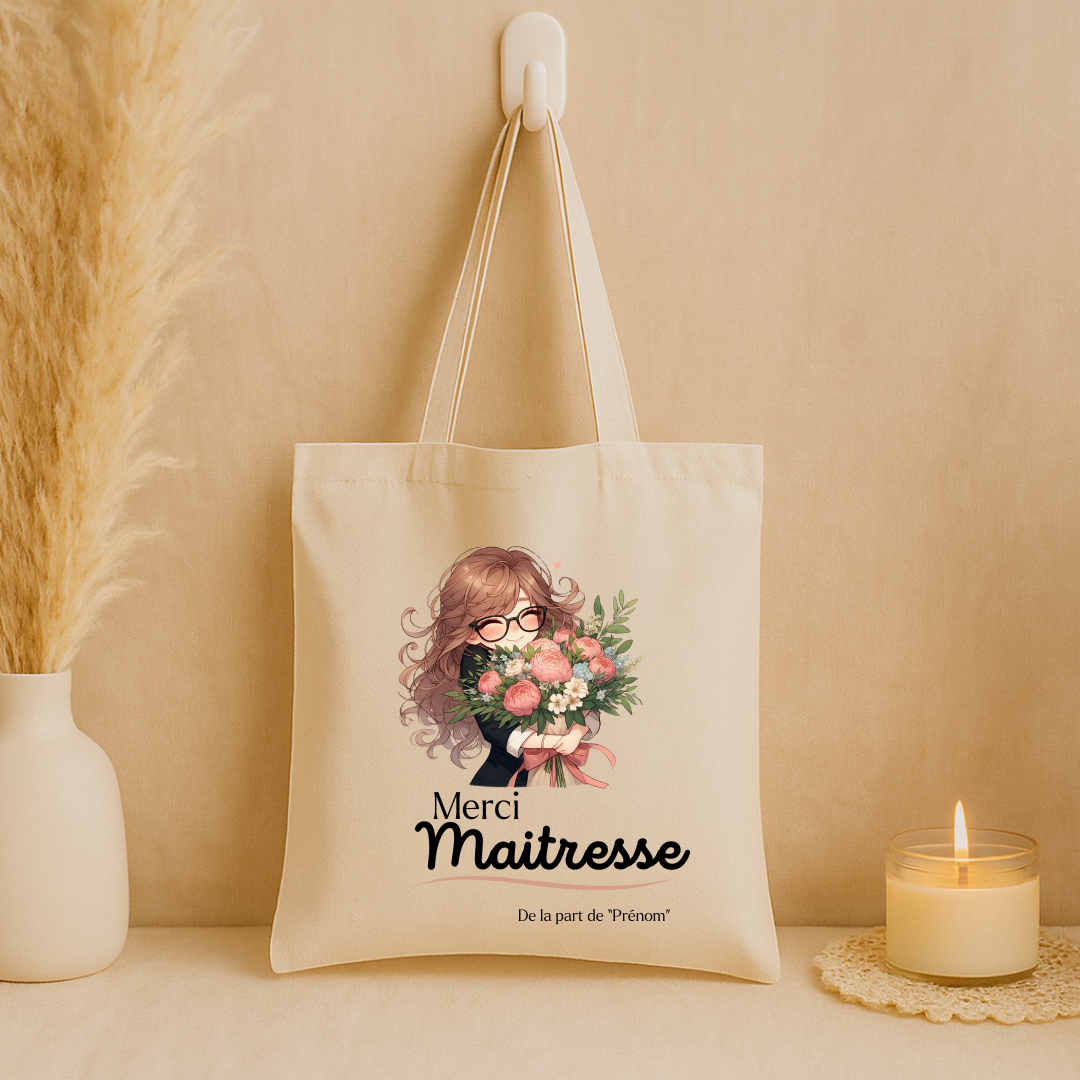 Tote bag "Merci Maitresse"
