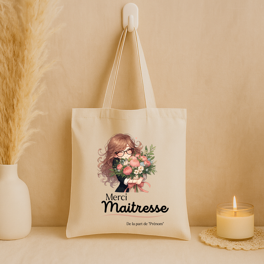 Tote bag "Merci Maitresse"