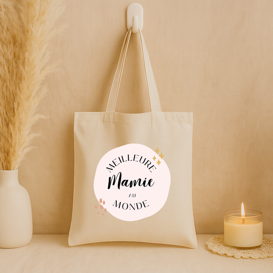 Tote bag "Meilleure mamie du monde"